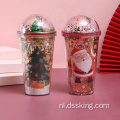 Microlandscape Plastic Cup Creative Glitter Summer Ice Cup